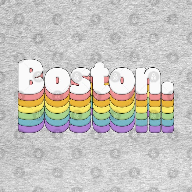 Boston // Retro Typography Design by DankFutura